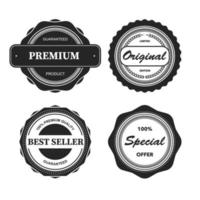 colección de insignias de vectores premium