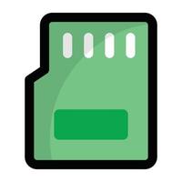 Trendy Memory Card vector