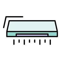 Air conditioner icon color outline vector