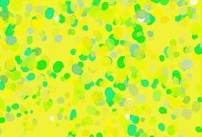 Light Green, Yellow vector template with abstract lines.