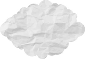 icône de recadrage de nuage texturé blanc png