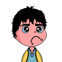 ragazzo emoticon cartone animato personaggio espressione png