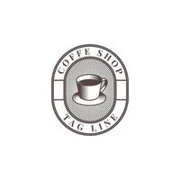 diseño de plantilla de ilustración de logotipo de café clásico vector