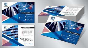 Geometrical Business Card Template vector