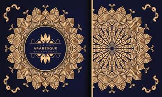 Luxury mandala background Design  Luxury mandala background Design presentation Template  Luxury mandala background with ornamental arabesque style design template premium vector