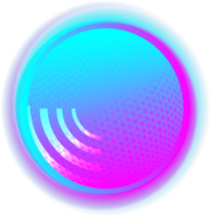 ballon de festival de saison rond icône de connexion de bouton wifi élément technologique pour les arrière-plans décoratifs png