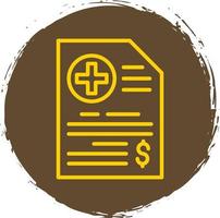 Medical Bill Vector Icon Design