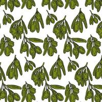 Pattern with olive branches. Retro decorative texture background for textile,paper,labels and etc. Vector