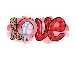 Valentine Day Sublimation for t-shirt, pillow, scrapbook, cards and print items vector