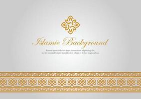 islamic pattern luxury gold vector