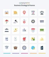 Creative Business Strategy And Finance 25 Flat icon pack  Such As pie chart. presentation. save. chart. dollar vector