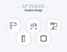 Design Line Icon Pack 5 Icon Design. . . online. sort. alphabetical vector