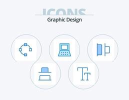 diseño azul paquete de iconos 5 diseño de iconos. . . puntos. izquierda. distribuir vector