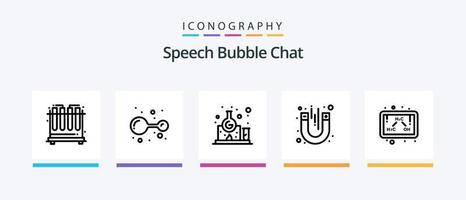 Chat Line 5 Icon Pack Including . conversation. comment. chat. message. Creative Icons Design vector