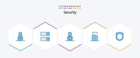 Security 25 Blue icon pack including . shield. options. security. security vector