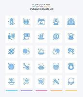 Creative Holi 25 Blue icon pack  Such As taj mahal. building. date. india. country vector