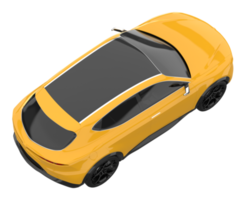 Realistic SUV isolated on transparent background. 3d rendering - illustration png