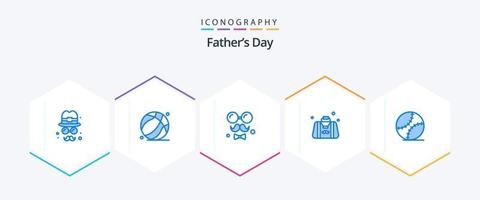 Fathers Day 25 Blue icon pack including gentleman. father. avatar. dad. love vector