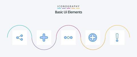 Basic Ui Elements Blue 5 Icon Pack Including danger. medical. chat. hospital. plus vector