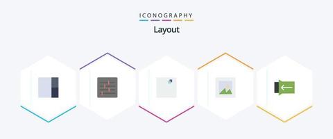 Layout 25 Flat icon pack including . layout. touch vector