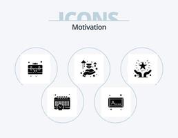 paquete de iconos de glifo de motivación 5 diseño de iconos. . apoyo de manos. caso. donación. cuidado vector