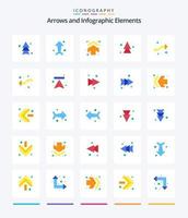 Creative Arrow 25 Flat icon pack  Such As forward. upload. arrows. up. arrow vector