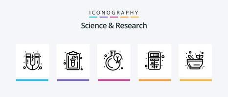 Science Line 5 Icon Pack Including interaction. apps. soup. app. apple. Creative Icons Design vector