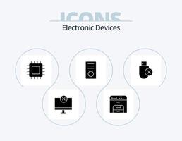 Devices Glyph Icon Pack 5 Icon Design. gadget. desktop. printer. computers. gadget vector