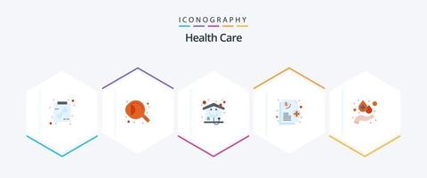 Health Care 25 Flat icon pack including care. home. medical. health vector