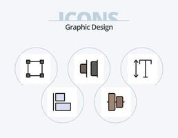 paquete de iconos lleno de línea de diseño 5 diseño de iconos. . cursor. vector