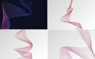 modern wave curve abstract presentation background Pack vector