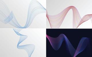 modern wave curve abstract presentation background Pack vector