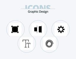 paquete de iconos de glifo de diseño 5 diseño de iconos. . distribuir. . diente vector