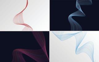 modern wave curve abstract presentation background Pack vector