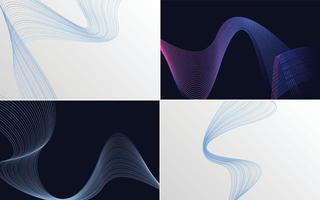 modern wave curve abstract presentation background Pack vector