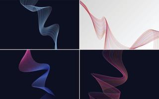 modern wave curve abstract presentation background Pack vector