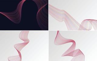 modern wave curve abstract presentation background Pack vector