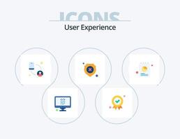 User Experience Flat Icon Pack 5 Icon Design. report. failed. connection. shield. antivirus vector