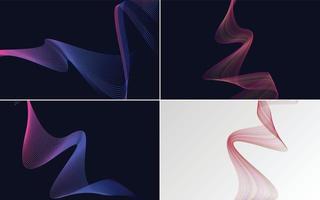 modern wave curve abstract presentation background Pack vector