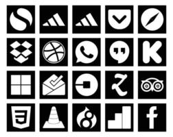 20 Social Media Icon Pack Including travel zootool hangouts driver uber vector