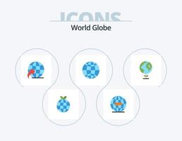 Globe Flat Icon Pack 5 Icon Design. . globe. globe. ecology. world vector