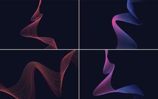 modern wave curve abstract presentation background Pack vector