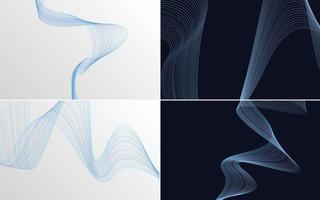 modern wave curve abstract presentation background Pack vector