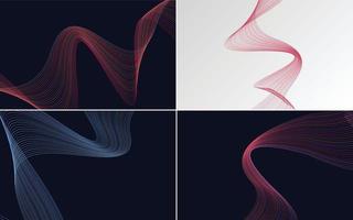 modern wave curve abstract presentation background Pack vector