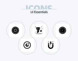 Ui Essentials Glyph Icon Pack 5 Icon Design. application. add. magnet. loading. connection vector