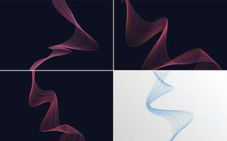 modern wave curve abstract presentation background Pack vector