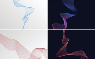 modern wave curve abstract presentation background Pack vector