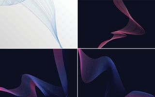 modern wave curve abstract presentation background Pack vector