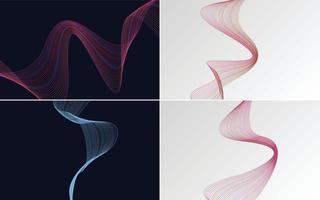 modern wave curve abstract presentation background Pack vector