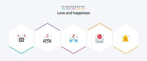 Love 25 Flat icon pack including wedding. love. romantic. heart. love vector